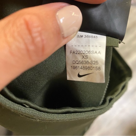 NIKE | GO Women's Firm-Support High-Waisted 7/8 Leggings with Pockets XS KHAKI - Picture 12 of 16